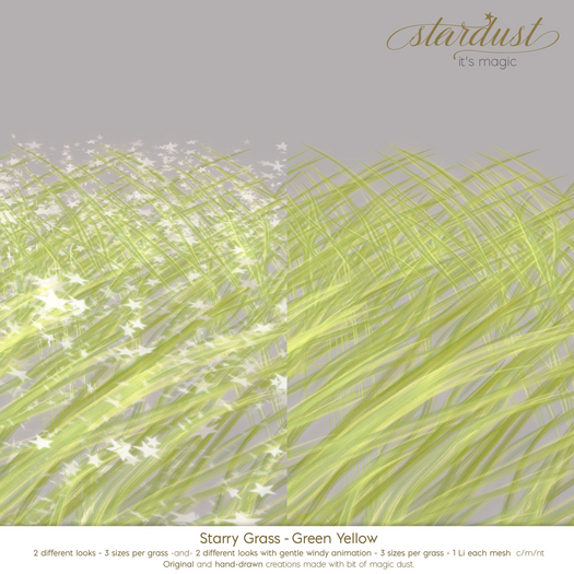 Stardust - Starry Grass - Green Yellow