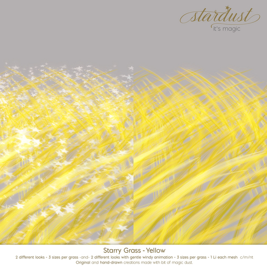 Stardust - Starry Grass - Yellow