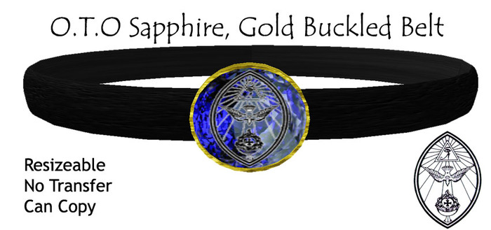 O.T.O.   (Sapphire) - Gold Buckle - Black Belt (resize) Box