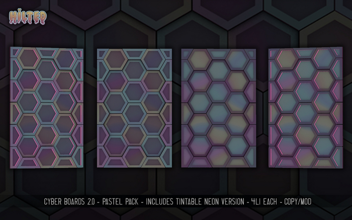 HILTED - Cyber Boards 2.0 - Pastel Pack