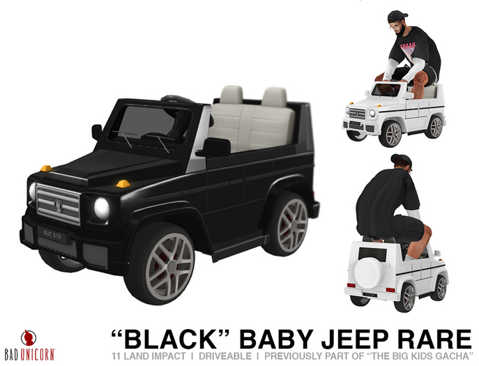 (Black) Baby Jeep RARE (Driveable)