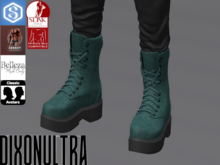 [DIXONULTRA] Xander Leather Boots GREEN
