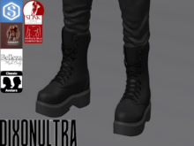 [DIXONULTRA] Xander Leather Boots BLACK