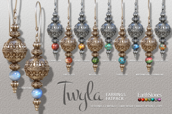 EarthStones Twyla Earrings ~ Fatpack