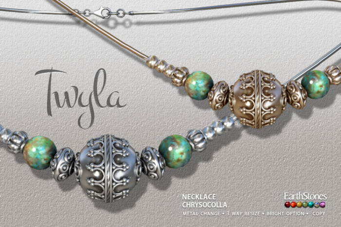 EarthStones Twyla Necklace ~ Chrysocolla