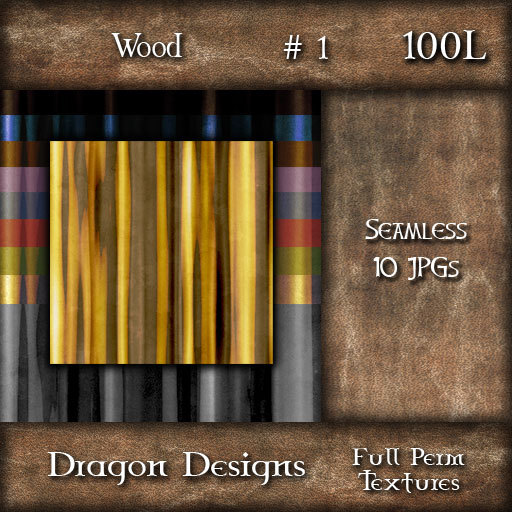 Dragon Designs Seamless Wood Textures - 1