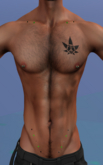 Peace Pot Leaf Chest Tattoo