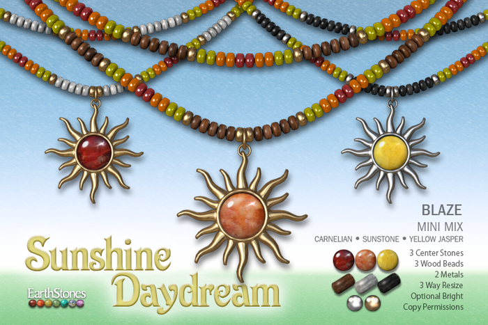 EarthStones Sunshine Daydream Necklace ~ Blaze