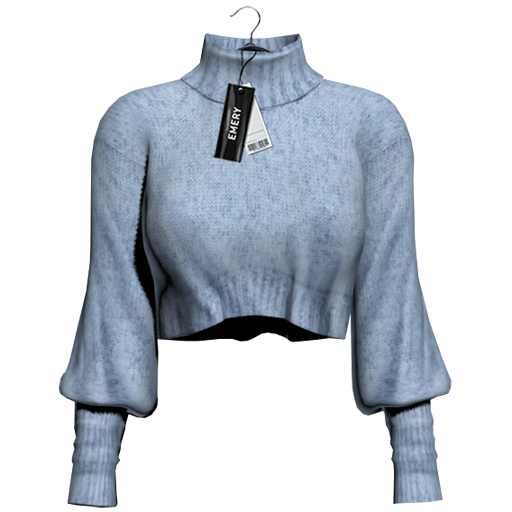 Emery Beatriz Cropped Sweater Sky
