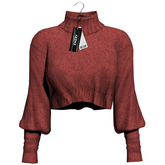 Emery Beatriz Cropped Sweater Red