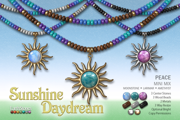 EarthStones Sunshine Daydream Necklace ~ Peace