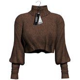 Emery Beatriz Cropped Sweater Choco
