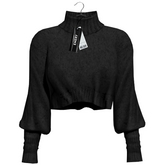 Emery Beatriz Cropped Sweater Black
