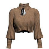 Emery Beatriz Cropped Sweater Burlap