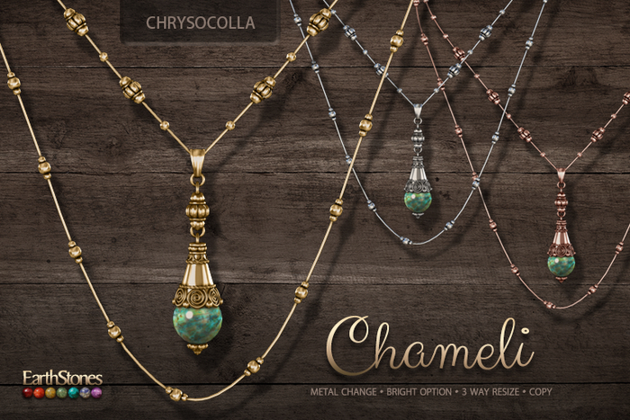 EarthStones Chameli Necklace ~ Chrysocolla