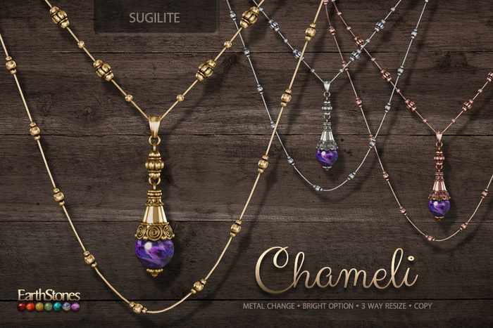 EarthStones Chameli Necklace ~ Sugilite