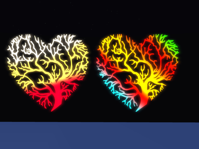 Heart Tree Light panel (one-sided)