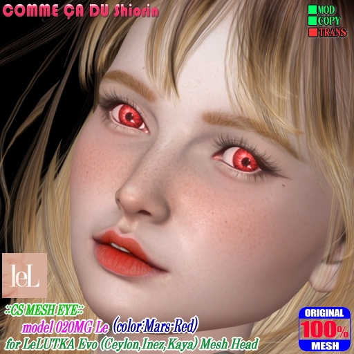 =CS= Mesh Eyes 020MG for LeLUTKA Head