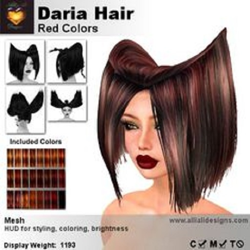 A&A Daria Hair Red Colors.