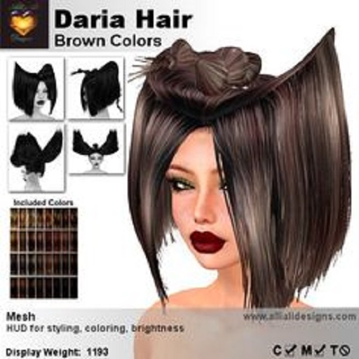 A&A Daria Hair Brown Colors.