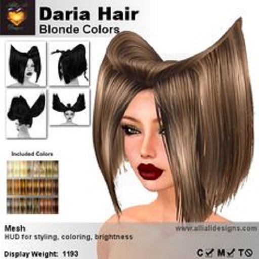 A&A Daria Hair Blonde Colors. 