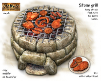 Rustic stone grill v1 - Old World 