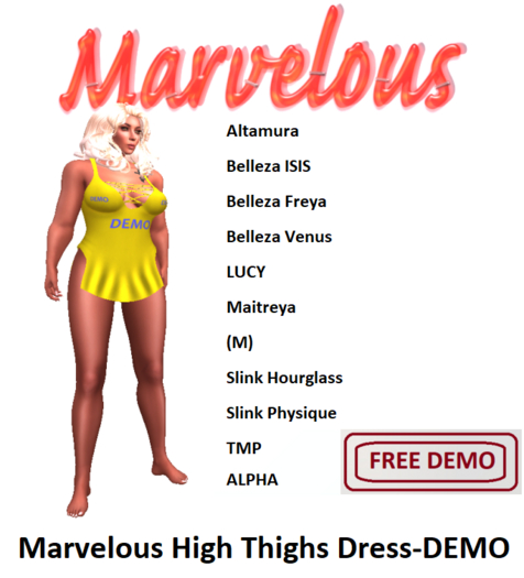 Marvelous High Thighs Dress - DEMO