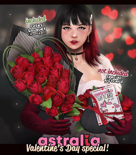 Astralia - Romantic Rose Bouquet (Transfer)