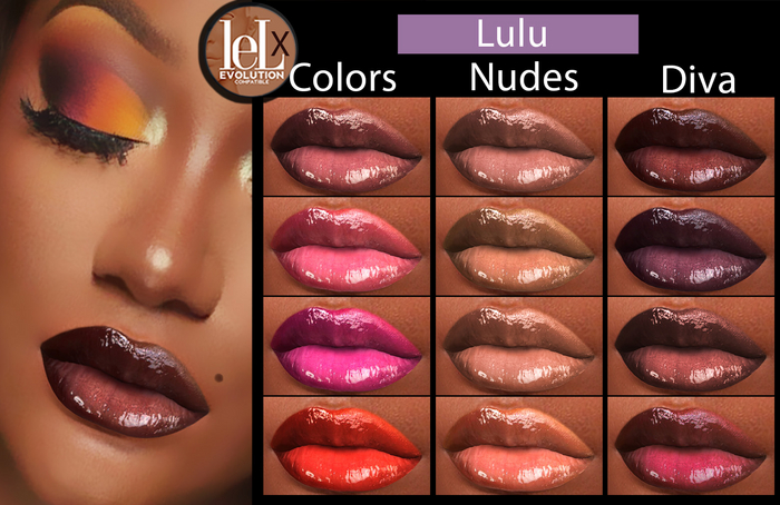 ::Modish:: Lulu [Fatpack] LelutkaEvoX-Lipstick set