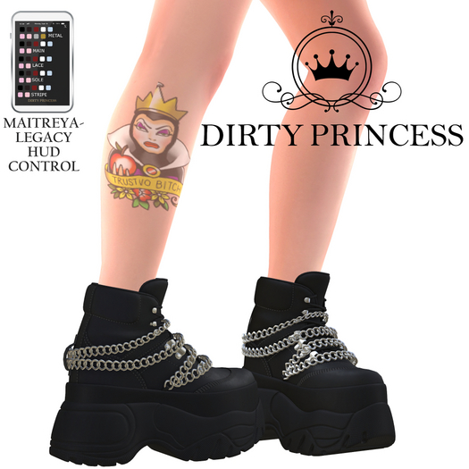 DIRTY PRINCESS- Devious Princess Boots w/Hud
