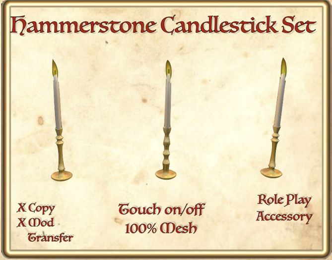 Hammerstone Candlestick Set