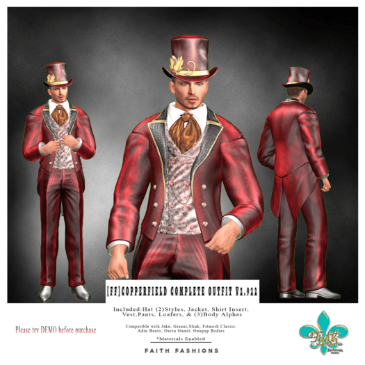 [FF]Copperfield Complete Outfit v2.922 - Delivery HUD