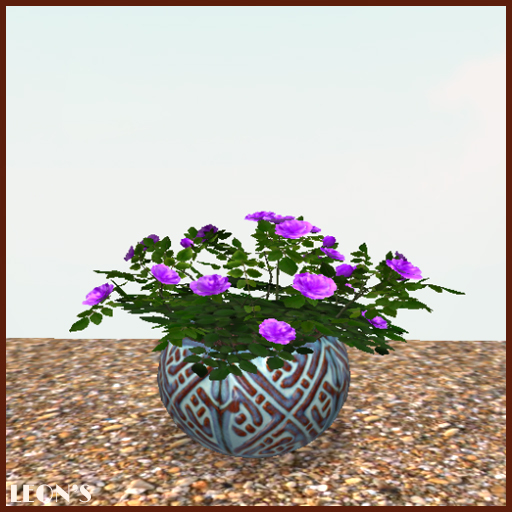 Purple Roses, Celtic Pot - RESIZE COPY