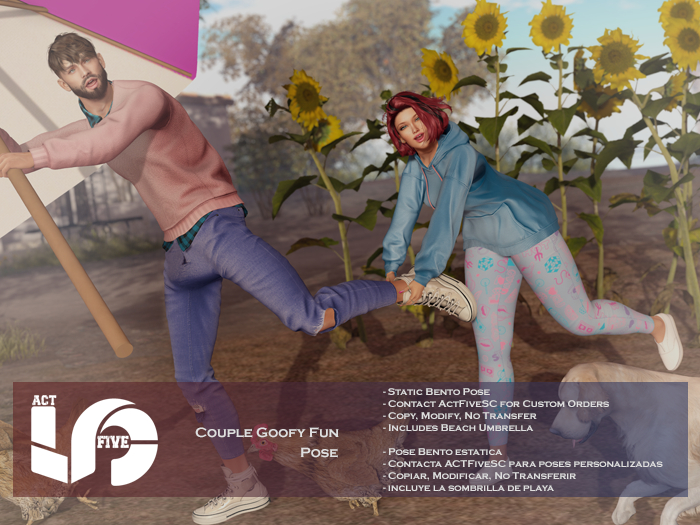 ACT5-788-Couple Goofy Fun Pose BOXED 