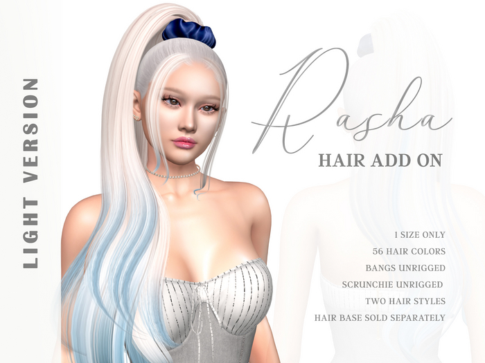 [NR] RASHA HAIR ADD ON - LIGHT VERSION