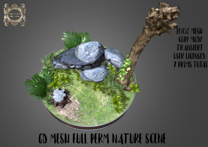 GD MESH FULL PERM NATURE SCENE