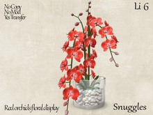 Red orchids floral display  By Snuggles 