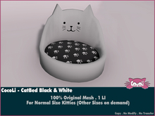 CocoLi - CatBed Black and White