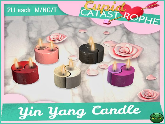 MadPea Yin Yang Candle - Pink