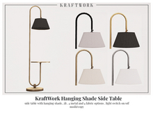 KraftWork Hanging Shade Side Table (Add Me)