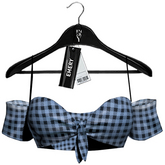 Emery Dua Top Checked Midnight