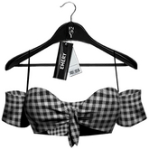 Emery Dua Top Checked Black