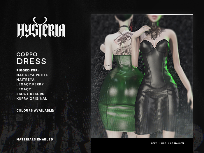 H! Corpo Dress [BLACK]