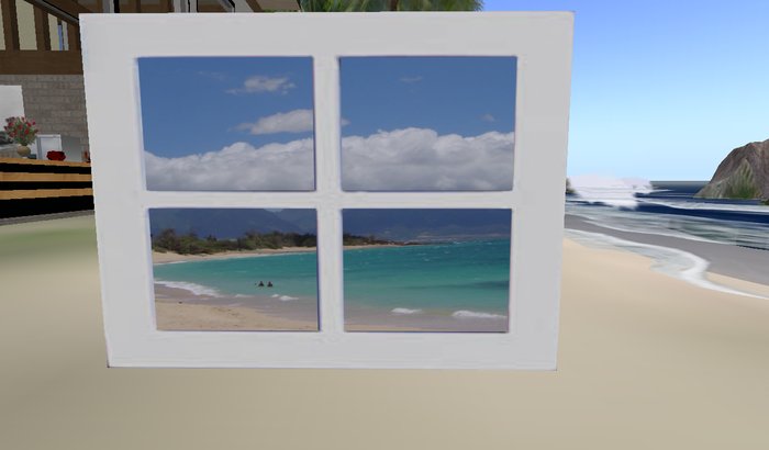 summer beach window picture