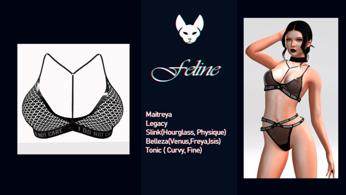 Feline - Lingerie Fishnet - I do not care