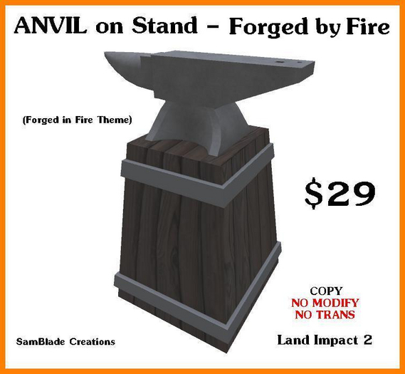 Anvil & Stand - Forged by Fire