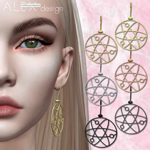 -ALEX- Gift Earrings "Space"
