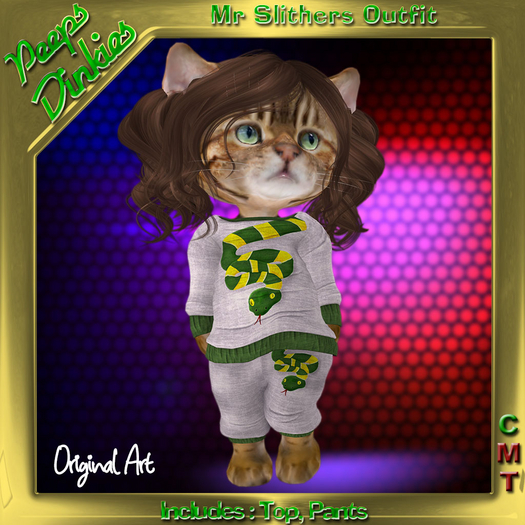 Peeps Dinkies Mr Slithers Outfit