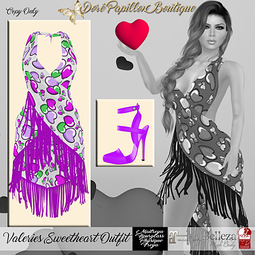 DPB Valeries Sweetheart Outfit - 9 *Maitreya, Hourglass, Physique & Freya Only*