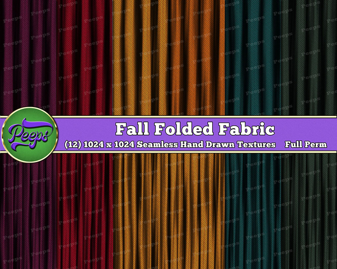 Peeps Textures Fall Folded Fabric
